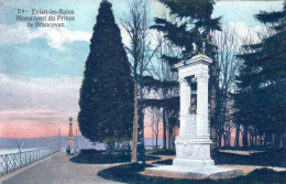 74 - Haute Savoie -  EVIAN Les BAINS  - Monument Du Prince De Brancovan - Evian-les-Bains