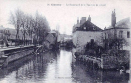 58 - Nievre - CLAMECY -  Le Boulevard Et Le Beuvron En Amont - Clamecy