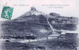 63 - Puy De Dome -  Chemin De Fer Du PUY De DOME - Le Sommet Et L'observatoire - Autres & Non Classés