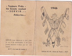 SCOUTS  HUY  :  Calendrier - Kalender 1946 - Petit Format : 1941-60
