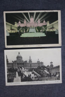 Barcelona. Exposicion Internacional- 1930s - Old Vintage Postcard - 2 PCs Lot - Barcelona