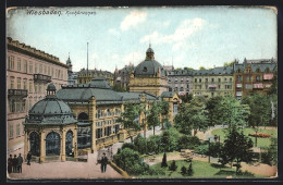 AK Wiesbaden, Blick Auf Den Kochbrunnen  - Wiesbaden