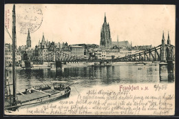 AK Frankfurt A. M., Stadtansicht Mit Brücke  - Frankfurt A. Main