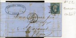 FRANCE N° 22 - (Paris Bureau Central 60 Etoile Muette) - 1849-1876: Klassik