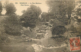 59 - Roubaix - Le Parc Barbieux - Petit Rocher - Animée - Oblitération Ronde De 1922 - CPA - Voir Scans Recto-Verso - Roubaix