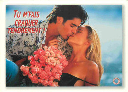 Couples - Baiser - Fleurs - CPM - Carte Neuve - Voir Scans Recto-Verso - Couples