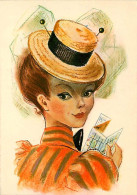 Femmes - Illustration - Femme à Chapeau Lisant Une Carte Géographique - CPM - Voir Scans Recto-Verso - Mujeres