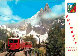 Trains - Le Train Du Montenvers - Chamonix - Mont Blanc - Aiguille Du Dru - CPM - Voir Scans Recto-Verso - Trenes