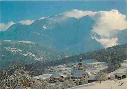 74 - Combloux - La Station Sous La Neige - Le Mont Blanc - Hiver - Neige - Flamme Postale - CPM - Voir Scans Recto-Verso - Combloux