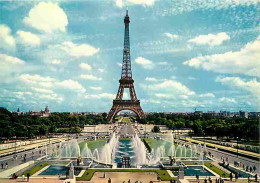75 - Paris - Tour Eiffel - Les Jardins De Chaillot - Jets D'eau Du Trocadéro - Carte Neuve - CPM - Voir Scans Recto-Vers - Eiffelturm