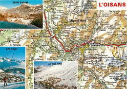 38 - Isère - L'Oisans - Multivues - Carte Géographique Michelin - Carte Neuve - CPM - Voir Scans Recto-Verso - Autres & Non Classés