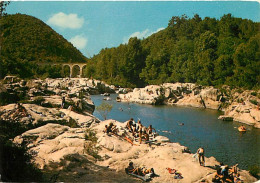 30 - Anduze - Vue Sur Le Gardon Au Camping De L'Arche - Scènes De Plage - CPM - Voir Scans Recto-Verso - Anduze