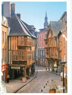 22 - Dinan - Les Vieilles Maisons à Porches De La Rue De L'Apport - CPM - Voir Scans Recto-Verso - Dinan