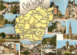 19 - Corrèze - Multivues - Carte Géographique - CPM - Voir Scans Recto-Verso - Autres & Non Classés