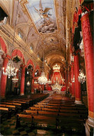 06 - Menton - L'Eglise Saint Michel - Intérieur Paré Des Tentures En Damas De Gênes Offertes Par Honoré III Prince De Mo - Menton