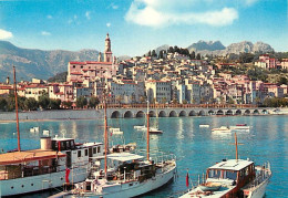 06 - Menton - La Vieille Ville Vue Du Port - Bateaux - CPM - Carte Neuve - Voir Scans Recto-Verso - Menton