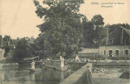 58 - Cosne Cours Sur Loire - Quais D'Aval Du Nohain - Rive Gauche - Animée - CPA - Voir Scans Recto-Verso - Cosne Cours Sur Loire