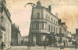 58 - Cosne Cours Sur Loire - Rues De Cours Et Du 14 Juillet - Animée - CPA - Oblitération De 1915 - Voir Scans Recto-Ver - Cosne Cours Sur Loire