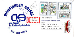 RFA Poste Obl Yv:1287/1290 + 125.Anniversaire De Max & Moritz Einschreiben Brief (TB Cachet Rond) - Used Stamps