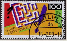 RFA Poste Obl Yv:1285 Mi:1453 25 Jahre Jugend Forscht (TB Cachet à Date) Berlin 15-2-90 - Used Stamps