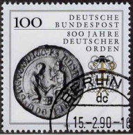 RFA Poste Obl Yv:1283 Mi:1451 800 Jahre Deutscher Orden (TB Cachet à Date) Berlin 15-2-90 - Gebraucht