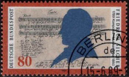 RFA Poste Obl Yv:1257 Mi:1425 Friedrich Silcher Compositeur (TB Cachet à Date) Berlin 15-6-89 - Used Stamps