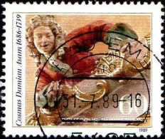 RFA Poste Obl Yv:1252 Mi:1420 Cosmas Damian Asam Peintre (TB Cachet Rond) - Used Stamps