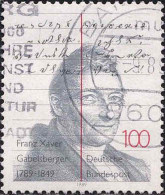 RFA Poste Obl Yv:1255 Mi:1423 Frantz Xaver Gabelsberger 1789-1849 (Stenographe) (beau Cachet Rond) - Gebraucht