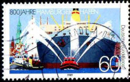 RFA Poste Obl Yv:1251 Mi:1419 Hamburger Hafen (Beau Cachet Rond) - Used Stamps