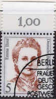 RFA Poste Obl Yv:1237 Mi:1405 Emma Ihrer Politicienne (TB Cachet Rond) Bord De Feuille - Used Stamps