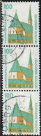 RFA Poste Obl Yv:1238 Mi:1406A Wallfahrtskapelle Altötting (Chapelle) (cachet Rond) Bande De 3 - Used Stamps