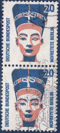 RFA Poste Obl Yv:1230 Mi:1398A Nofretete Nefertiti Paire (Beau Cachet Rond) - Gebruikt