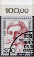 RFA Poste Obl Yv:1229 Mi:1397 Alice Salomon Feministe Bord De Feuille (TB Cachet Rond) - Used Stamps