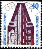 RFA Poste Obl Yv:1211b Chilehaus Hamburg (TB Cachet Rond) - Used Stamps