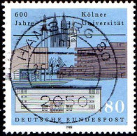 RFA Poste Obl Yv:1202 Mi:1370 Kölner Universität (TB Cachet Rond) - Used Stamps