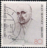 RFA Poste Obl Yv:1204 Mi:1372 Jean Monnet 1888-1979 (Politicien) (beau Cachet Rond) - Gebraucht