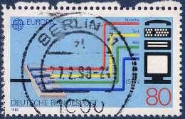 RFA Poste Obl Yv:1200 Mi:1368 Europa Sprache Texte Bild Daten ISDN (TB Cachet Rond) - Gebraucht