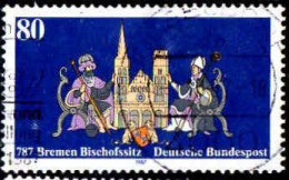 RFA Poste Obl Yv:1161 Mi:1329 1200.Jahre Bremen Bischofssitz (Beau Cachet Rond) - Gebraucht