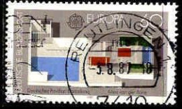 RFA Poste Obl Yv:1153 Mi:1321 Deutscher Pavillon Barcelona Mies Van Der Rohe (TB Cachet à Date) Reutlingen 3-8-87 - Used Stamps