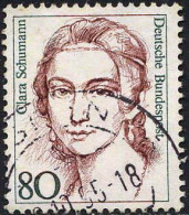 RFA Poste Obl Yv:1137 Mi:1305 Clara Schumann Pianiste (cachet Rond) - Used Stamps