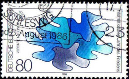 RFA Poste Obl Yv:1118 Mi:1286 Internationales Jahr Des Friedens (TB Cachet Rond) - Usati