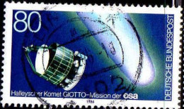 RFA Poste Obl Yv:1105 Mi:1273 Halleyscher Komet Giotto-Mission Der ESA (cachet Rond) - Oblitérés