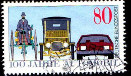 RFA Poste Obl Yv:1100 Mi:1268 100 Jahre Automobil (Beau Cachet Rond) - Usados