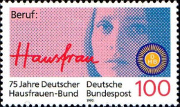 RFA Poste N** Yv:1292 Mi:1460 75. Jahre Deutscher Haussfrauen-Bund Beruf: Hausfrau - Ongebruikt