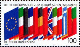 RFA Poste N** Yv:1248 Mi:1416 Dritte Direktwahlen Zum Europäischen Parlament (Drapeaux) - Unused Stamps