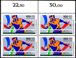 RFA Poste N** Yv:1240 Mi:1408 Für Den Sport Tischtennis Weltmeisterschaft (Bloc De 4) - Unused Stamps