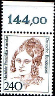 RFA Poste N** Yv:1224 Mi:1392 Mathilde Franziska Anneke Feministe (Bord De Feuille) - Unused Stamps