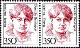 RFA Poste N** Yv:1225 Mi:1393 Hedwig Dransfeld Politicienne Paire - Unused Stamps