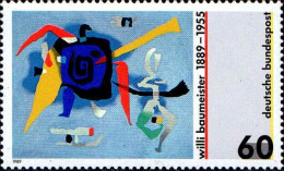 RFA Poste N** Yv:1235 Mi:1403 Willi Baumeister Bluxao I - Unused Stamps