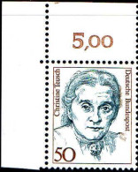 RFA Poste N** Yv:1136 Mi:1304 Christine Teusch Politicienne (Coin De Feuille) - Unused Stamps